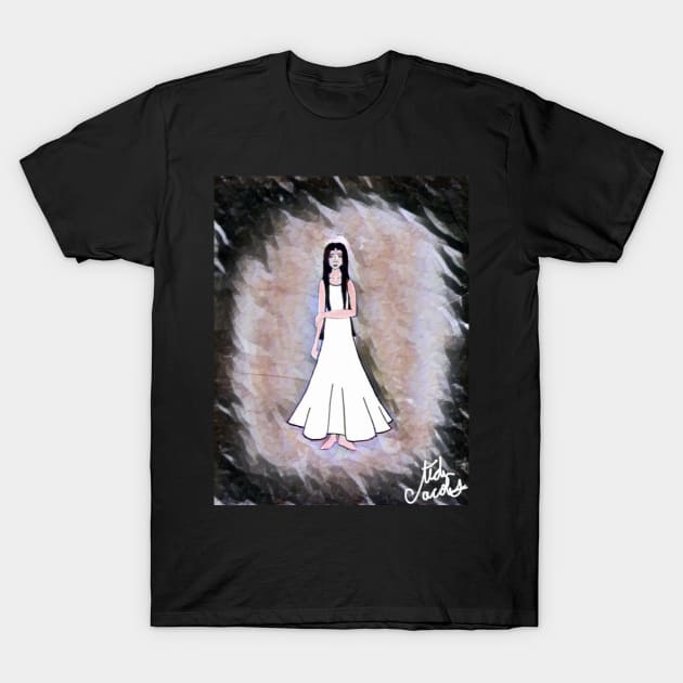 Woman in White T-Shirt by PrimordyaForever